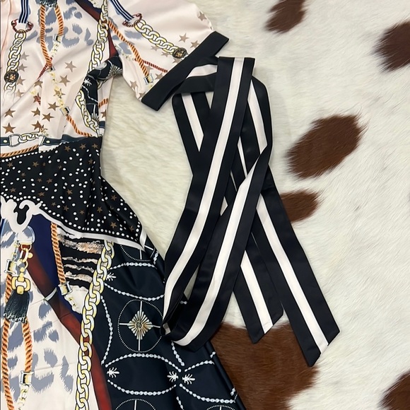 Elegant Printed Shirt Dress - Picture 10 of 10